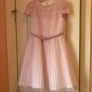 Charming Lilac Lace Kids Dress